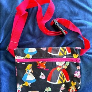 Disney Alice in Wonderland Crossbody Bag - Black and Red